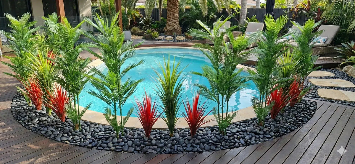 Potted Artificial Long Grass (Yucca Grass) 115cm UV Resistant — gallery image