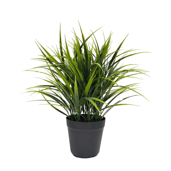 Potted Artificial Grass Plant Dense Green Grass UV Resistant 38cm — gallery image 5