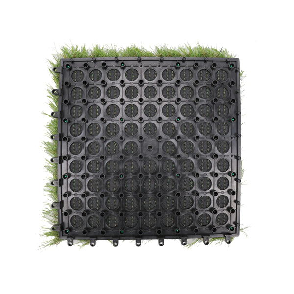 Artificial Grass Decking Tiles 30cm x 30cm - 9 Pack — gallery image 6