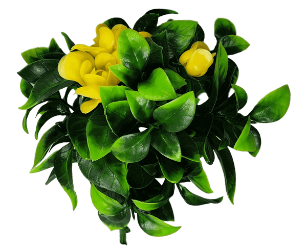 5 Pack Flowering Yellow Rose Stem UV Resistant 30cm — gallery image 4