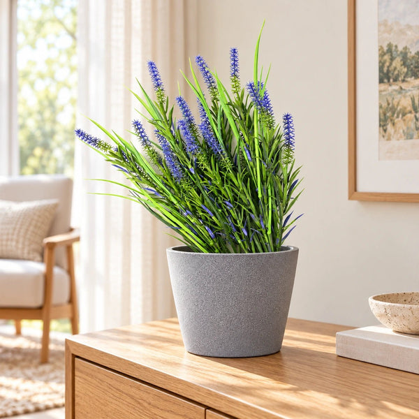 5 Pack Long Stem Purple Lavender Plant 50cm UV Resistant Wall Plant — gallery image 6