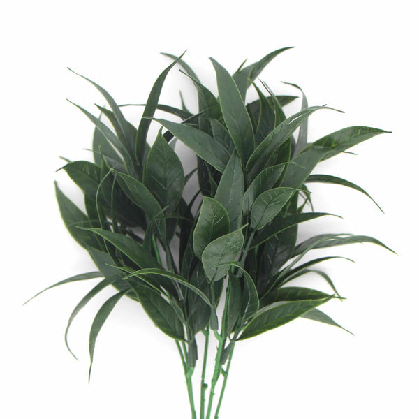 5-packs Dark Green Tipped Willow Oak Stem UV Resistant 30cm — gallery image 8