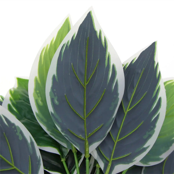 Dense Potted Artificial Calathea Plant 35cm — gallery image 8
