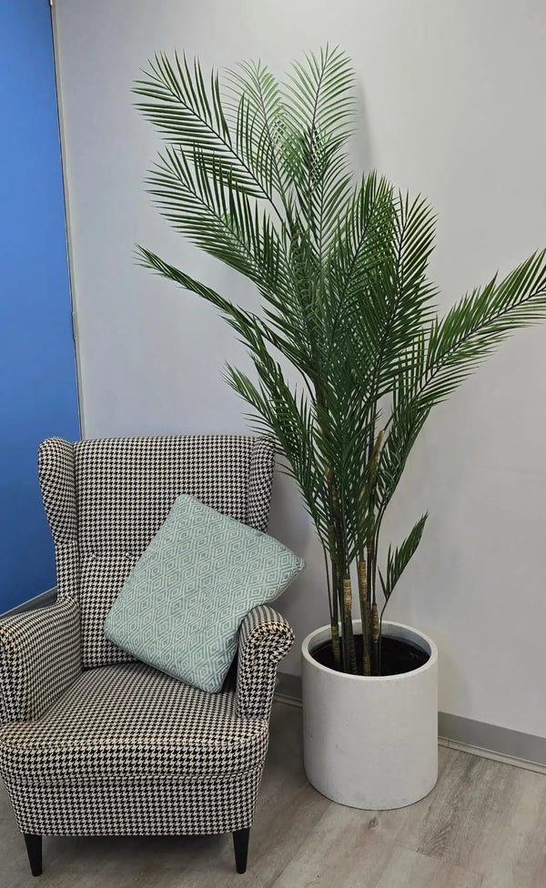 Artificial Areca Palm Tree 210cm - UV Protected Tropical Plant — gallery image 7