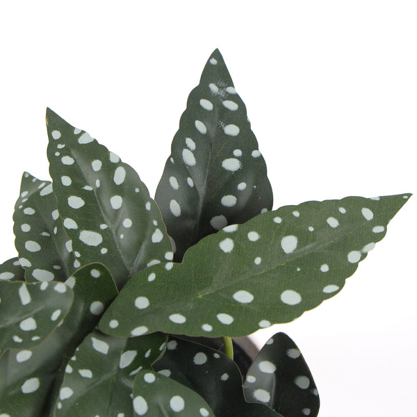 Artificial Begonia Plant In Decorative Bowl 30cm — gallery image 9