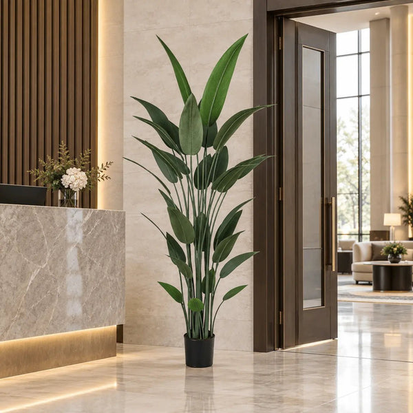 Artificial Bird of Paradise Tree 210cm – Large Tropical Faux Plant — gallery image 6