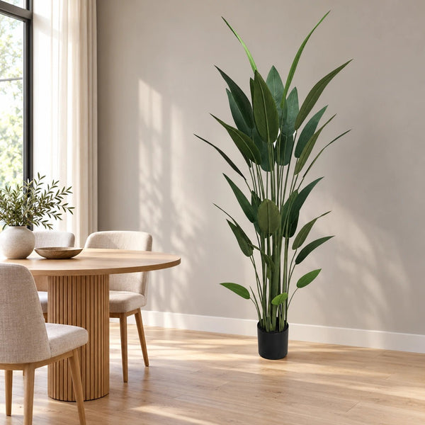 Artificial Bird of Paradise Tree 210cm – Large Tropical Faux Plant — gallery image 8