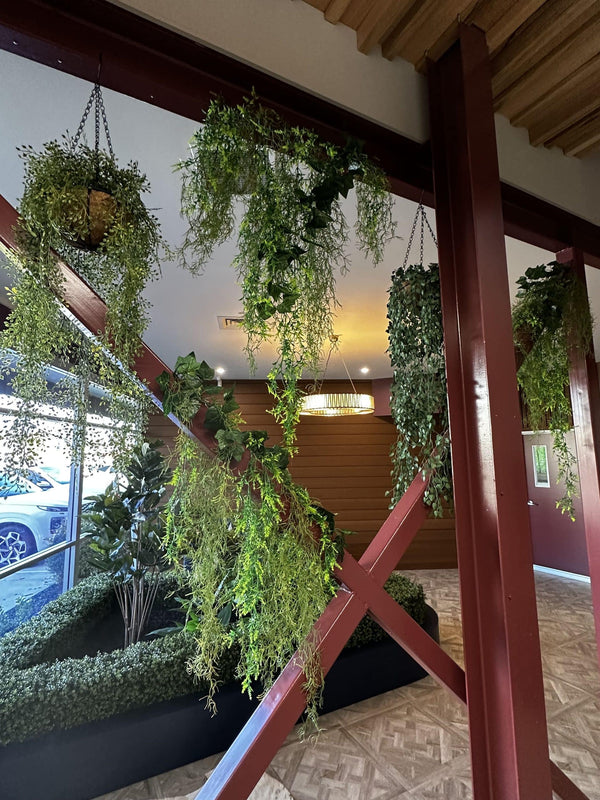 Artificial Dense Hanging Evergreen Plant (Two-Tone) 130cm — gallery image 11