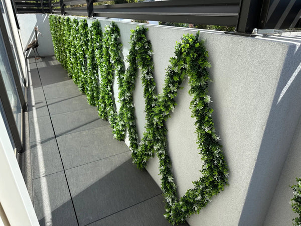 Artificial Extendable Hanging Flowering White Eucalyptus Vine UV Resistant 55cm — gallery image 8