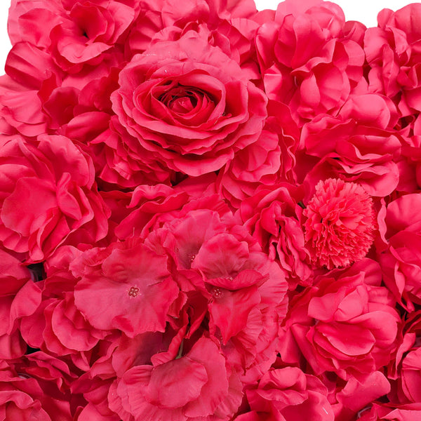 Artificial Flower Wall Backdrop Panel 40cm X 60cm Romantic Red — gallery image 7