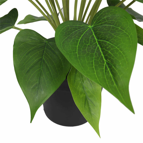 Artificial Flowering White & Orange Peace Lily / Calla Lily Plant 50cm — gallery image 6
