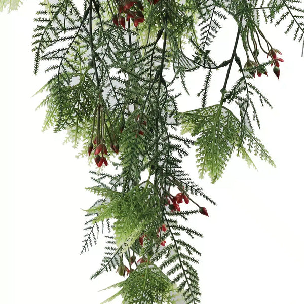 Artificial Hanging Christmas Myrtle And Flowering Holly UV Resistant 78cm — gallery image 8