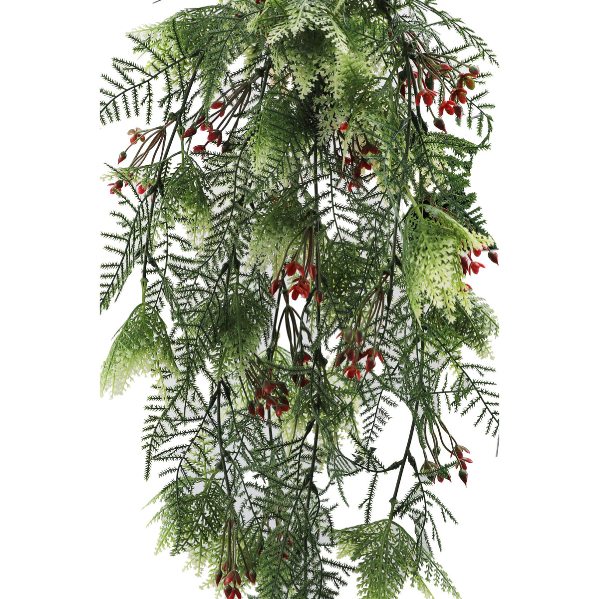 Artificial Hanging Christmas Myrtle And Flowering Holly UV Resistant 78cm — gallery image