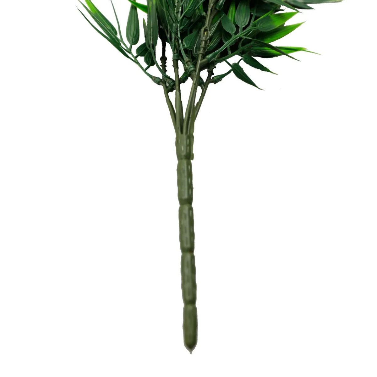 Artificial Hanging Dark Green Hanging Bamboo Leaf Garland Bush UV Resistant and Fire Rated 17cm x 76cm — gallery image