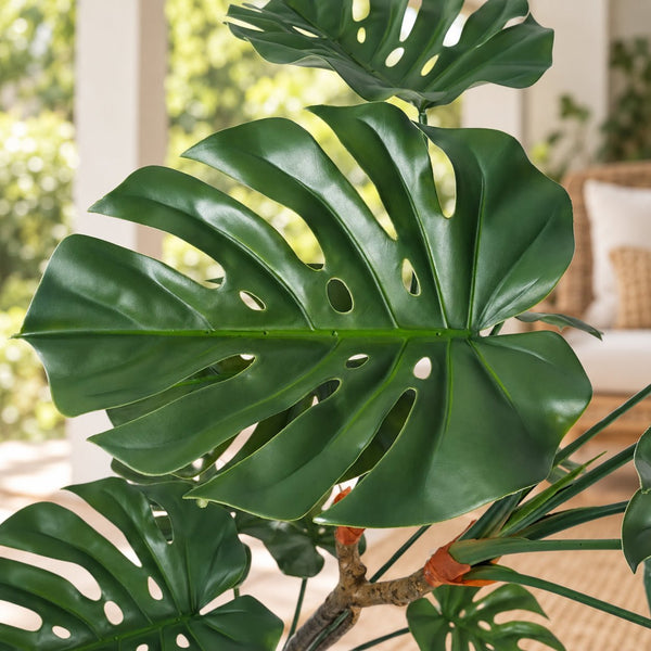 Artificial Monstera Floor Plant – Split Leaf UV Resistant (150cm) — gallery image 9