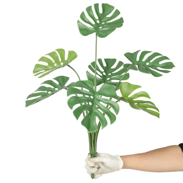 Artificial Monstera Split Leaf Philodendron Plant Stem 60cm UV Resistant — gallery image 6