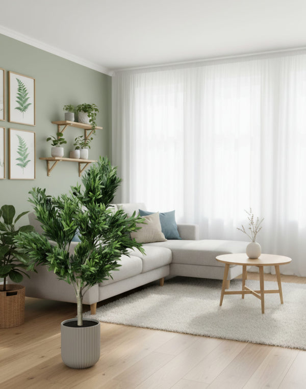 Artificial Olive Tree 130cm - UV Resistant Mediterranean Plant — gallery image 5