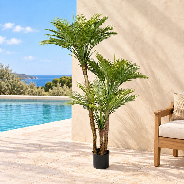Artificial Parlour Palm Tree 180cm Multi Trunk UV Resistant — gallery image 6
