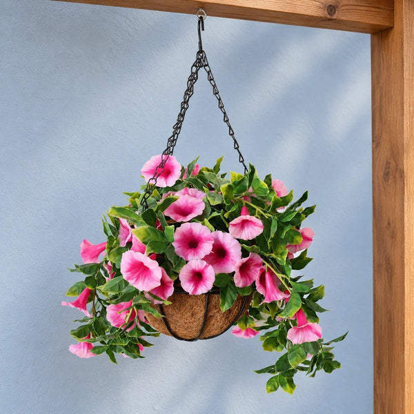 Artificial Petunia Hanging Basket UV Resistant 54cm — gallery image 6
