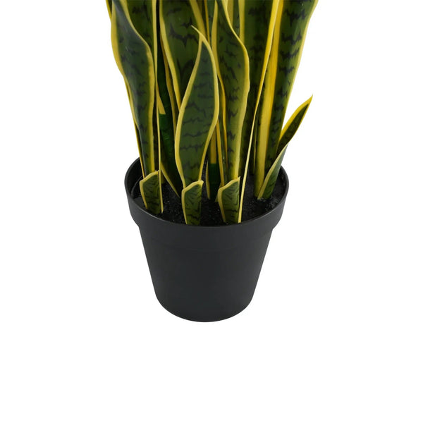 Artificial Snake Plant 150cm - UV Resistant Sansevieria with Yellow Edges — gallery image 5