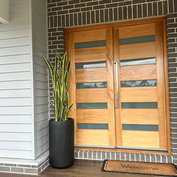 Artificial Snake Plant 150cm - UV Resistant Sansevieria with Yellow Edges — gallery image 9
