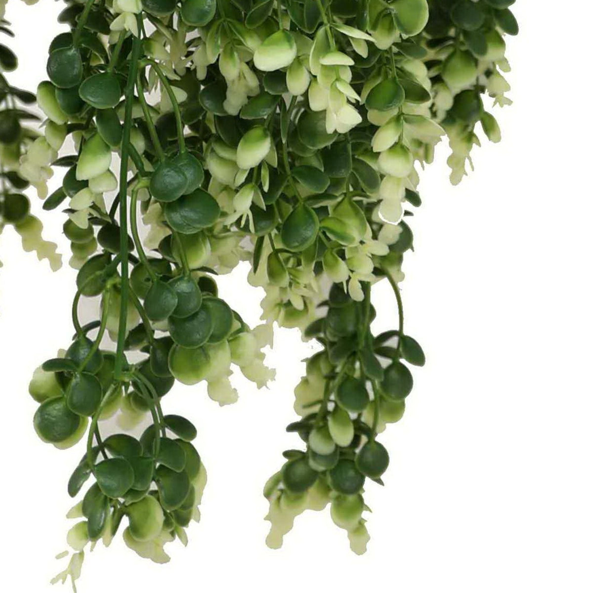 Artificial Spring Evergreen Hanging Basket UV Resistant 43cm — gallery image