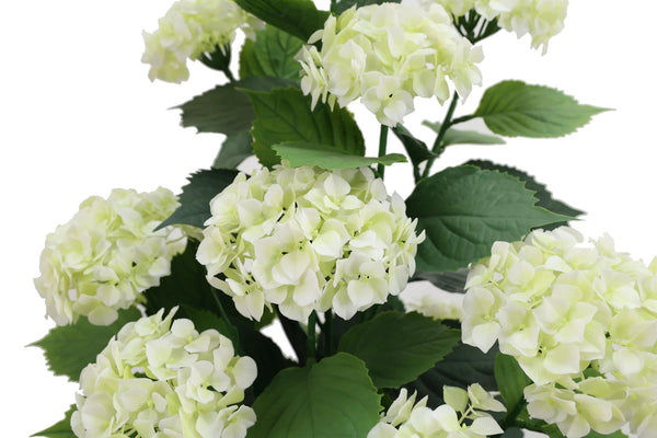 Artificial White Hydrangea Tree 90cm - UV Resistant Flowering Plant — gallery image 4