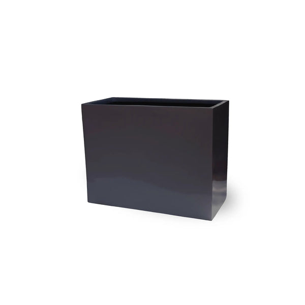 Tal Luxury Rectangular Trough Planter Set of 3 | Matt Black & White | Premium Pot Range — gallery image 7