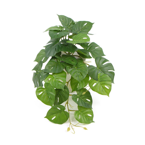 Decorative Ceramic Bowl Potted Artificial Monstera Plant 30cm — gallery image 7