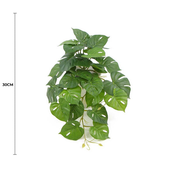 Decorative Ceramic Bowl Potted Artificial Monstera Plant 30cm — gallery image 8