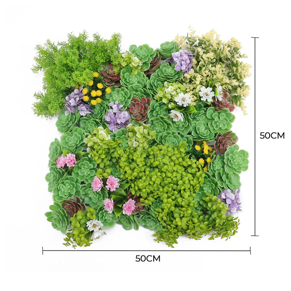 Dense Succulent Vertical Garden Green Wall Panel 50cm x 50cm – SGS UV Resistant — gallery image 3