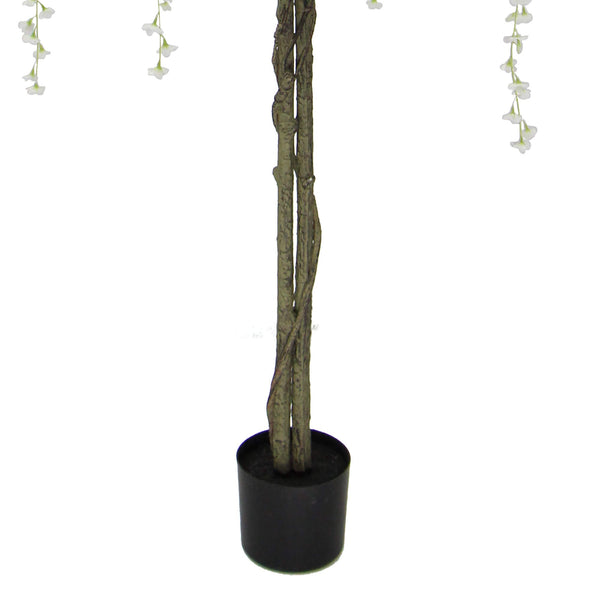 Flowering Artificial Wisteria With White Flowers 180cm — gallery image 9