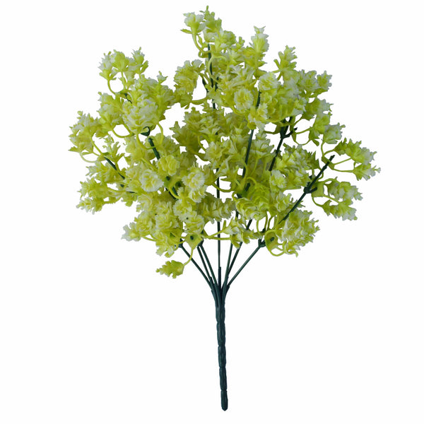 Flowering White Green Wall Discs 50cm - 2 Pack with 6 Flowering Garlands — gallery image 5