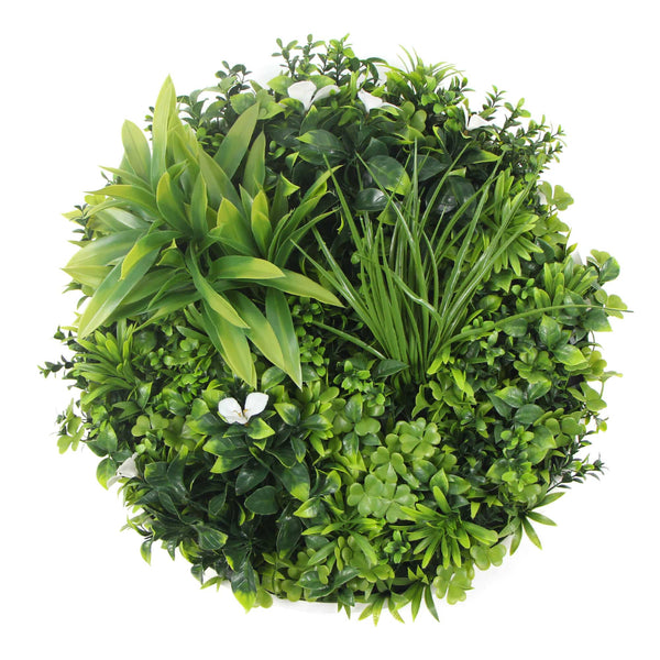 Flowering White Green Wall Discs 50cm - 3 Pack — gallery image 3