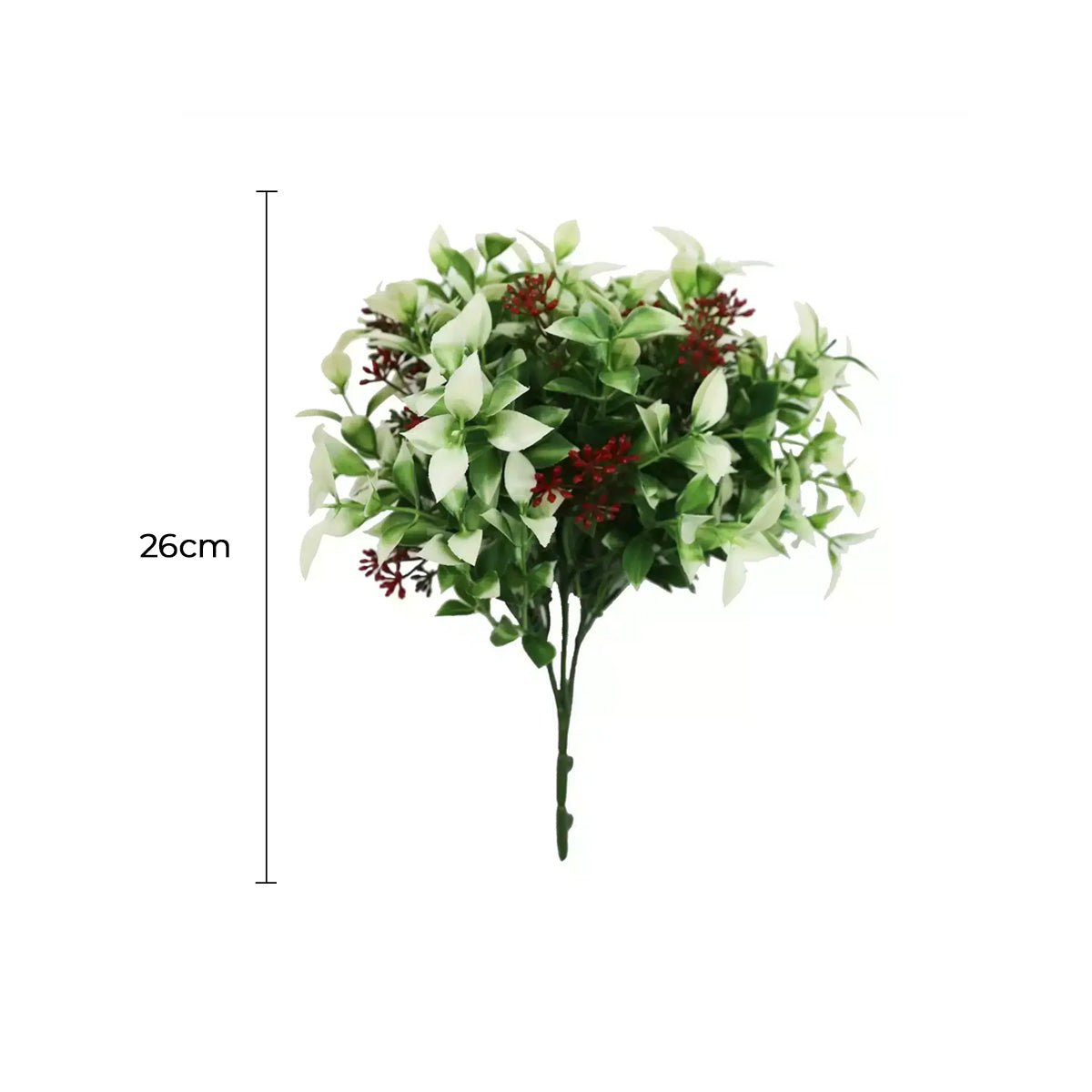 Fresh Leaf Holly Plant Stem UV Proof 26cm — gallery image