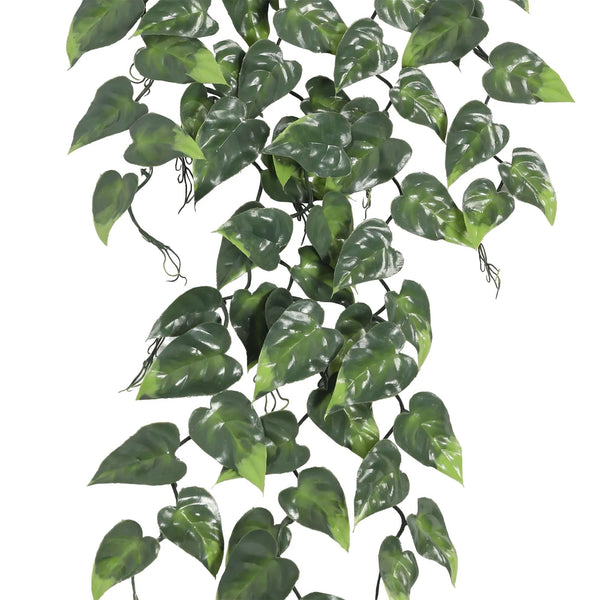 Hanging Artificial Pothos / Philodendron Plant UV Resistant 105cm — gallery image 4