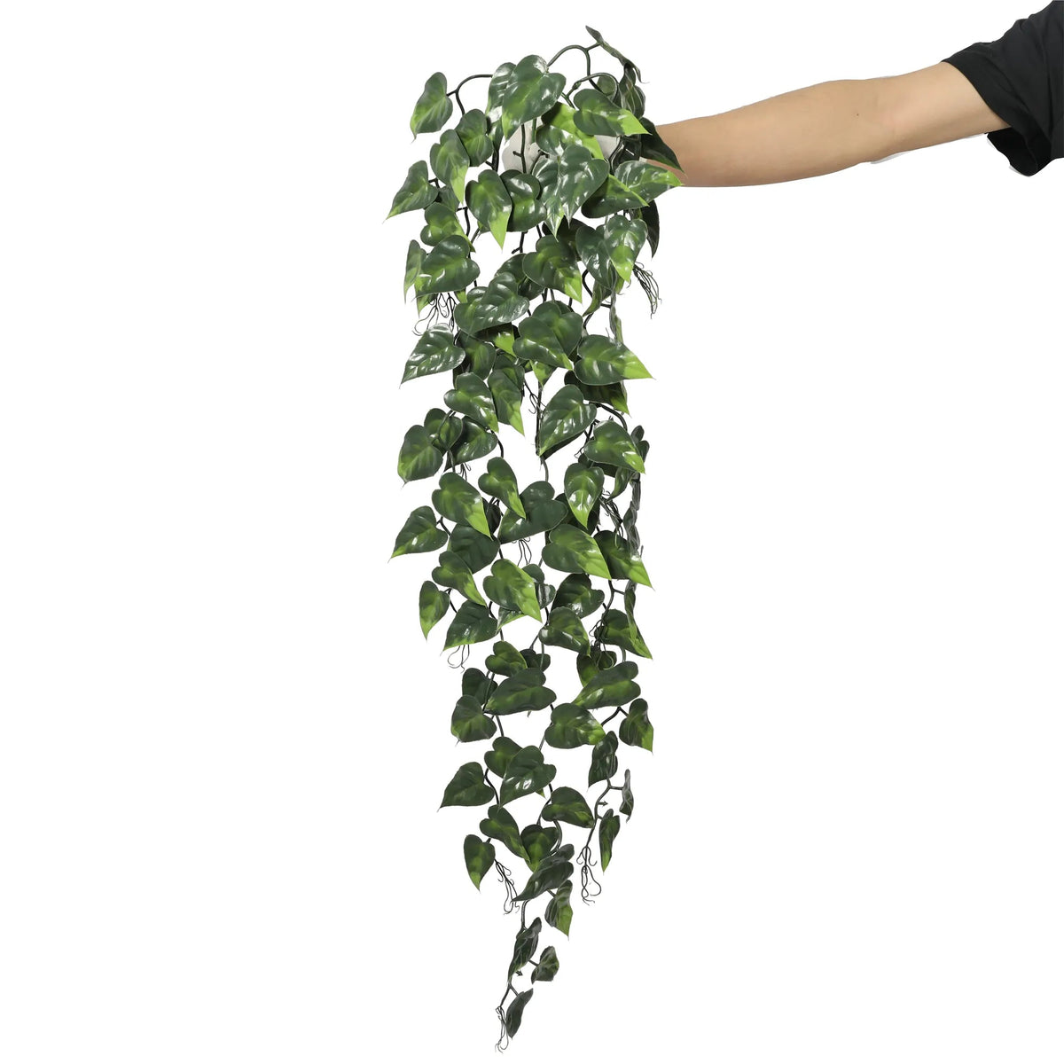 Hanging Artificial Pothos / Philodendron Plant UV Resistant 85cm — gallery image