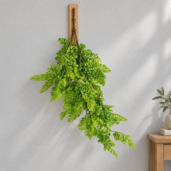 Hanging Native Green Dense Maiden Hair Fern Bush UV Resistant 80cm — gallery image 17