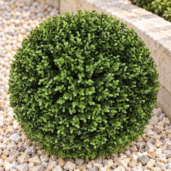 Large Artificial Topiary Ball Natural Buxus 44cm UV Resistant — gallery image 12