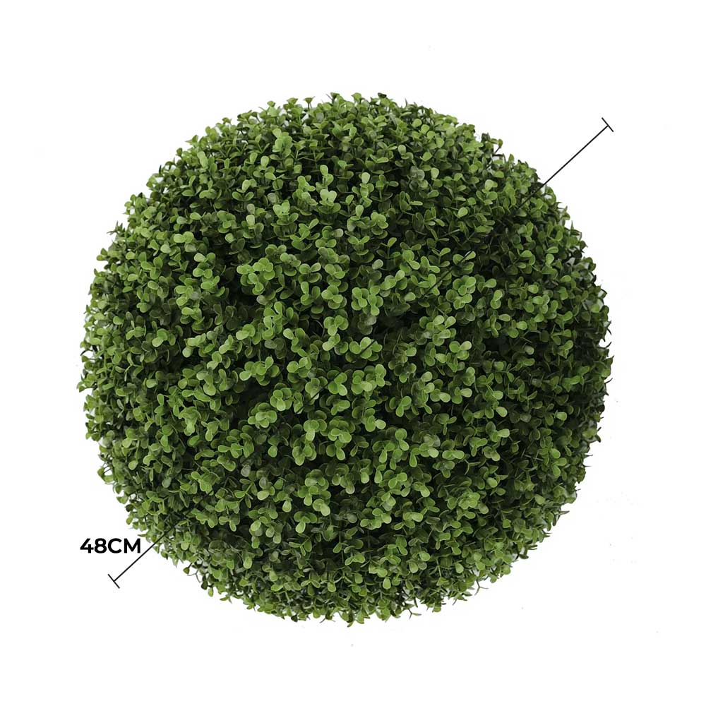 Large Artificial Topiary Ball Natural Buxus 44cm UV Resistant — gallery image