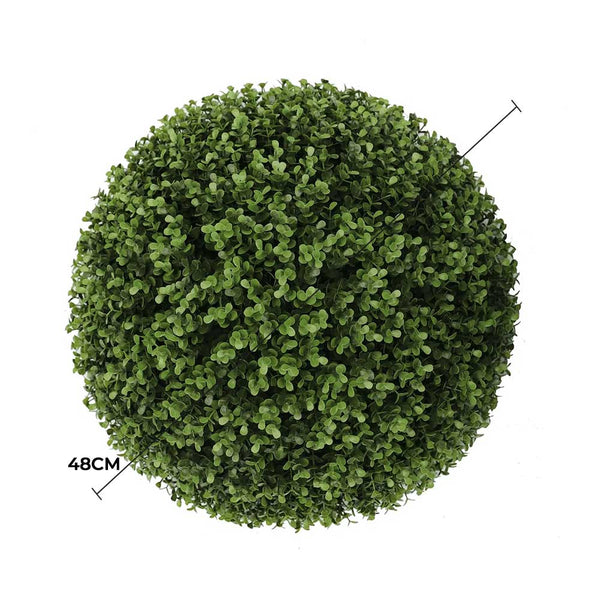 Large Artificial Topiary Ball Natural Buxus 44cm UV Resistant — gallery image 6