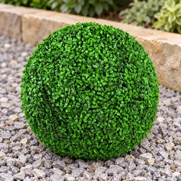 Large Artificial UV Resistant Boxwood Topiary Ball 44cm — gallery image 5