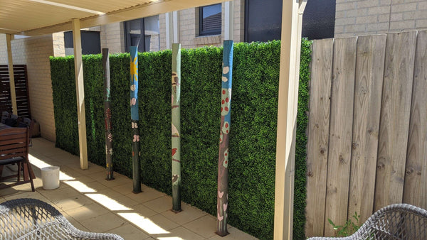 Light English Boxwood Artificial Hedge Panel 1m x 1m – SGS UV Resistant — gallery image 7