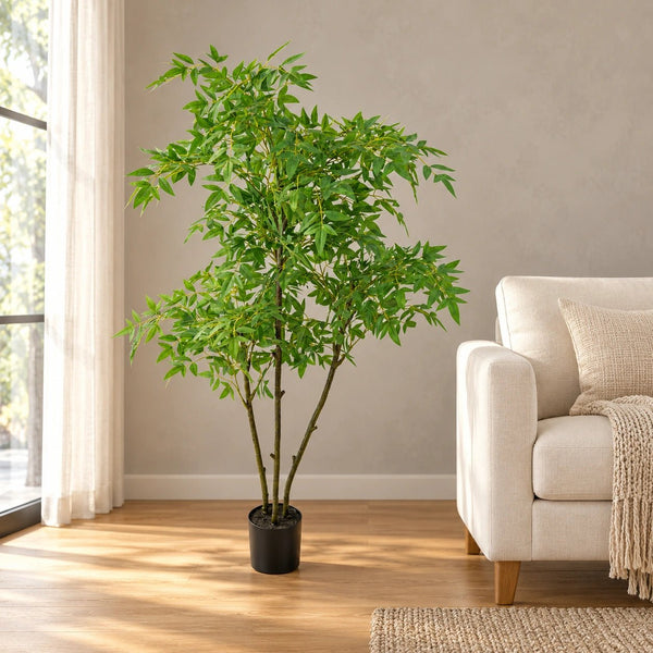 Luscious Premium Artificial Nandina Tree (Sacred Bamboo) 140cm — gallery image 11