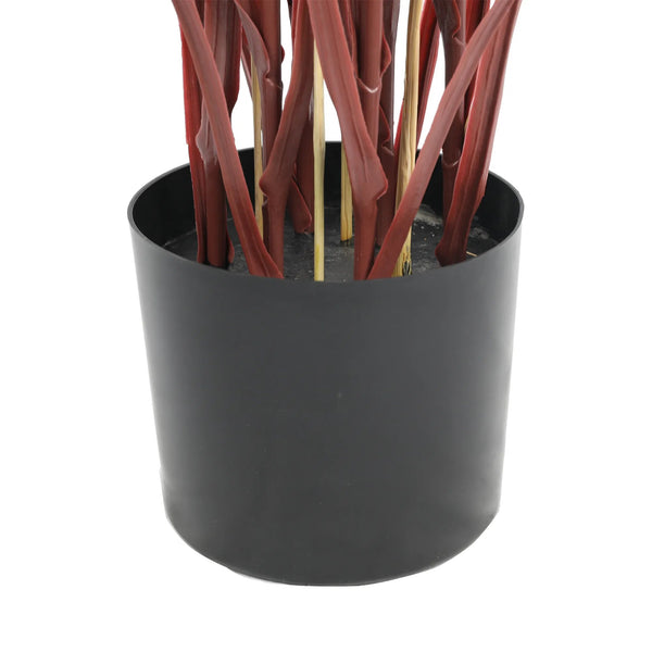 Luxury Burgundy Tall Potted Artificial Grass Plant UV Proof 180cm — gallery image 8