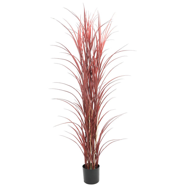 Luxury Burgundy Tall Potted Artificial Grass Plant UV Proof 180cm — gallery image 11