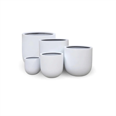 Luxury Egg-Shaped Ovate Planter Set of 5 | Premium Pot Range