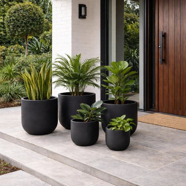 Luxury Egg-Shaped Ovate Planter Set of 5 | Premium Pot Range — gallery image 6