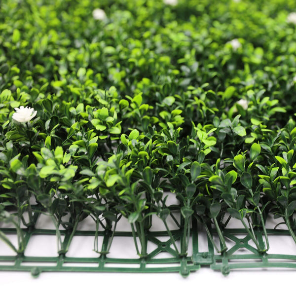 Luxury Flowering Buxus Artificial Hedge Panel 1m x 1m – SGS UV Resistant — gallery image 11