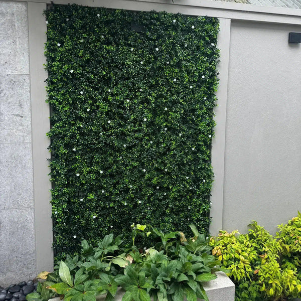 Luxury Flowering Buxus Artificial Hedge Panel 1m x 1m – SGS UV Resistant — gallery image 19